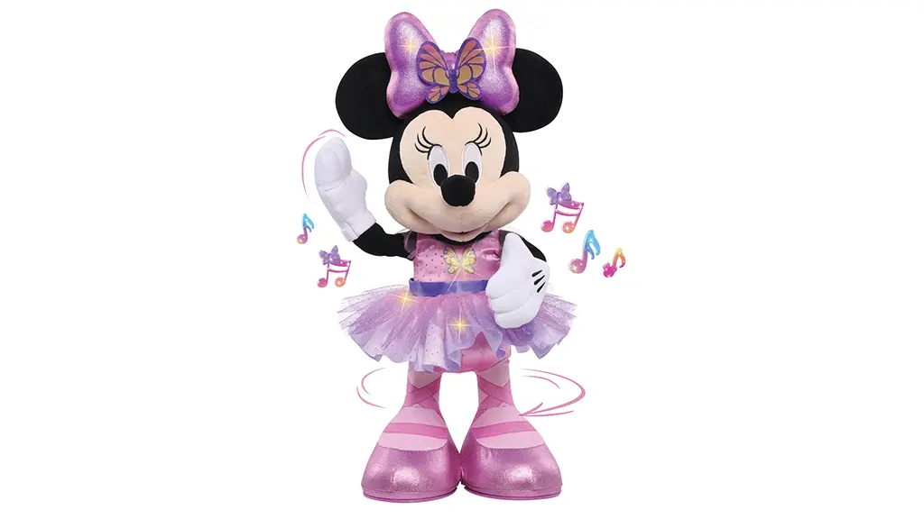 Táncold végig az ünnepeket a Disney Junior Minnie Egér Balerina Pillangó Plüssel