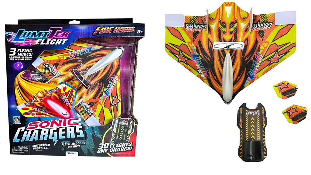 A WeCool LumiTek Flight Sonic Chargers Fire Hawk bármikor, bárhol szórakoztató repülést kínál