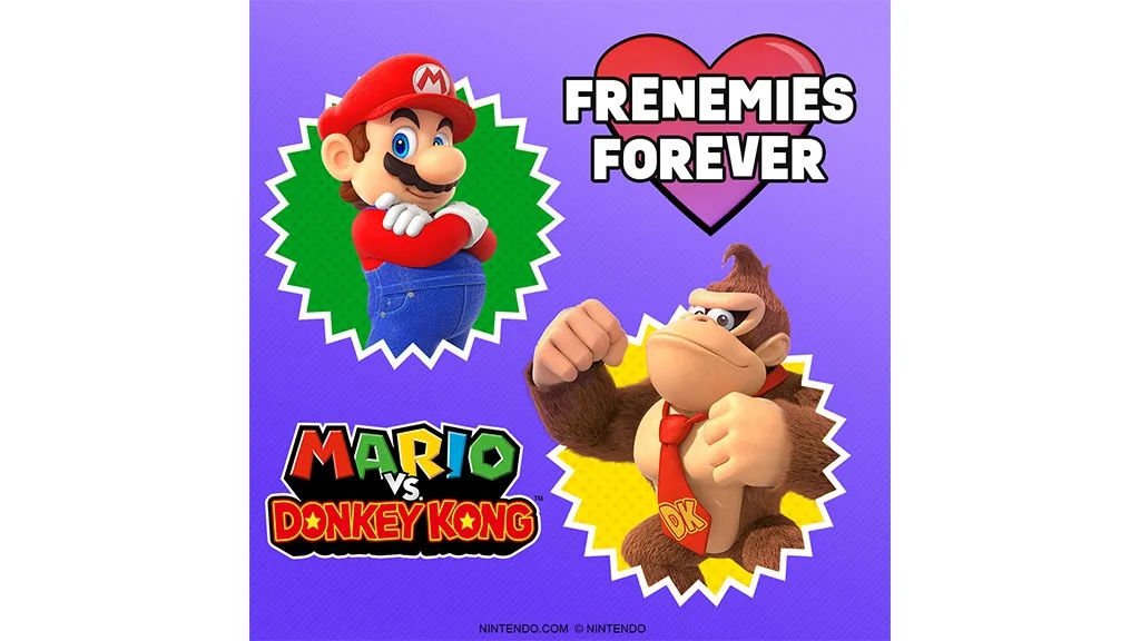 Ünnepeld a kapcsolati rivalizálást Valentin-napon a Mario vs. Donkey Kong játékkal.