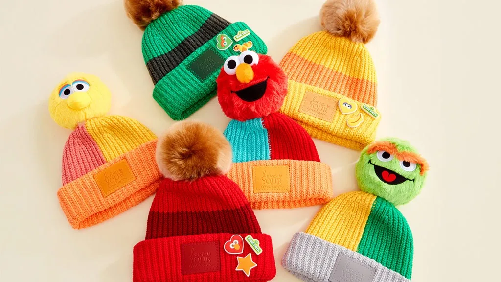 A gyerekek nem fognak fázni a Szezám utca sapkákban a Love Your Melon-tól