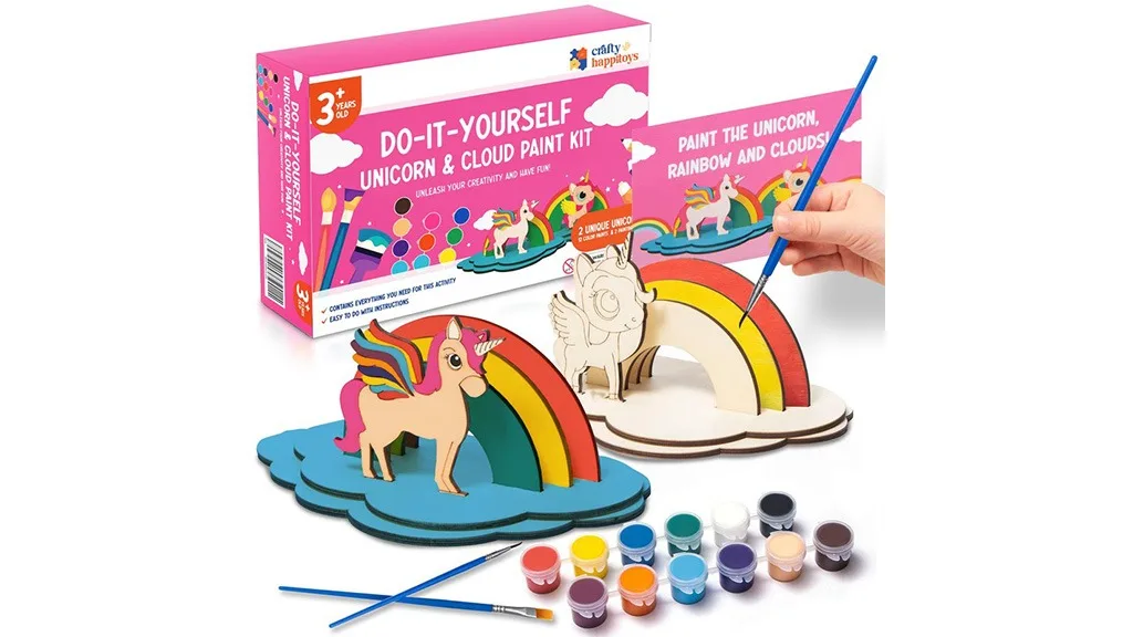 Játékbemutató: Craft HappiToys Készítsd magad Unikornis &amp; Felhő Festőkészlet