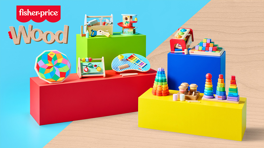 Az új Fisher-Price fa játék kollekció színes és szórakoztató