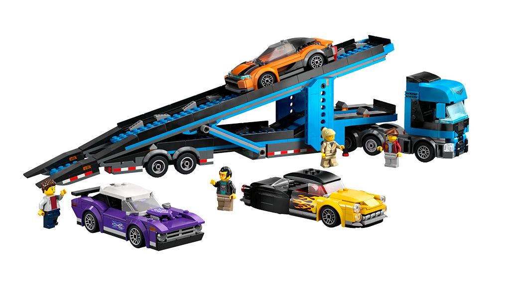 Játékbemutató: LEGO Városi Autószállító Teherautó Sportautókkal