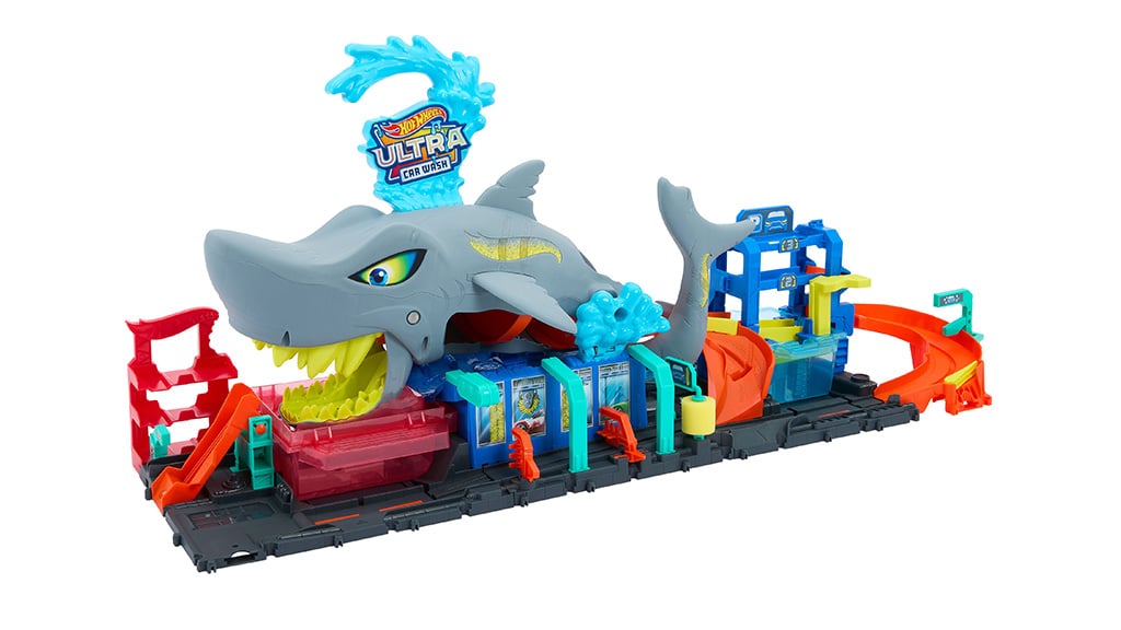 Játékbemutató: Mattel Hot Wheels Ultra Shark autómosó