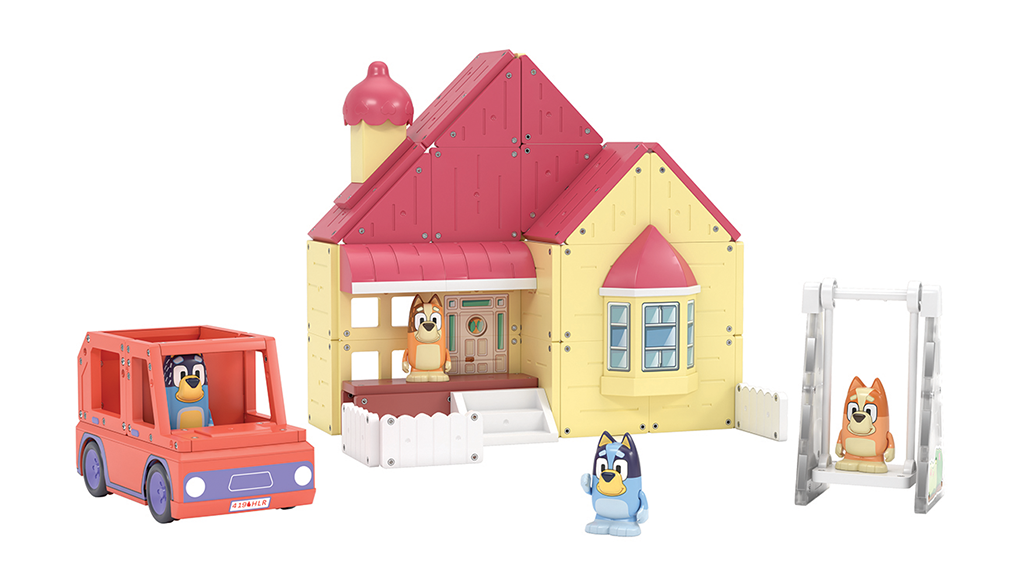 Játékbemutató: Moose Toys Tile Town Bluey Heeler családi otthonszett