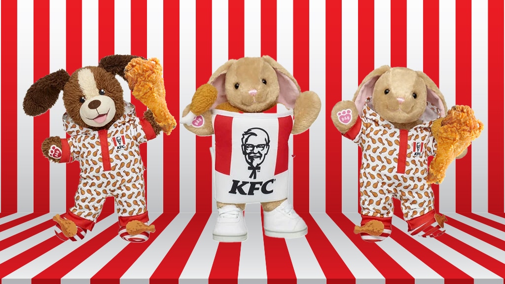 A KFC és a Build-A-Bear együttműködése egy aranyos (és ízletes) plüss kollekció