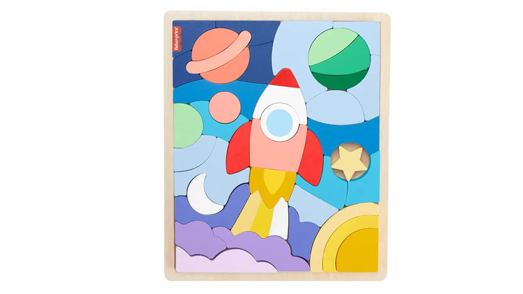 Mattel Fisher-Price fa űrblokkok kirakója