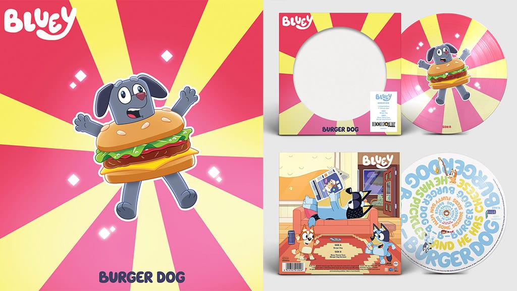 Táncolj Bluey-val a Burger Dog című dalra limitált kiadású bakeliten!