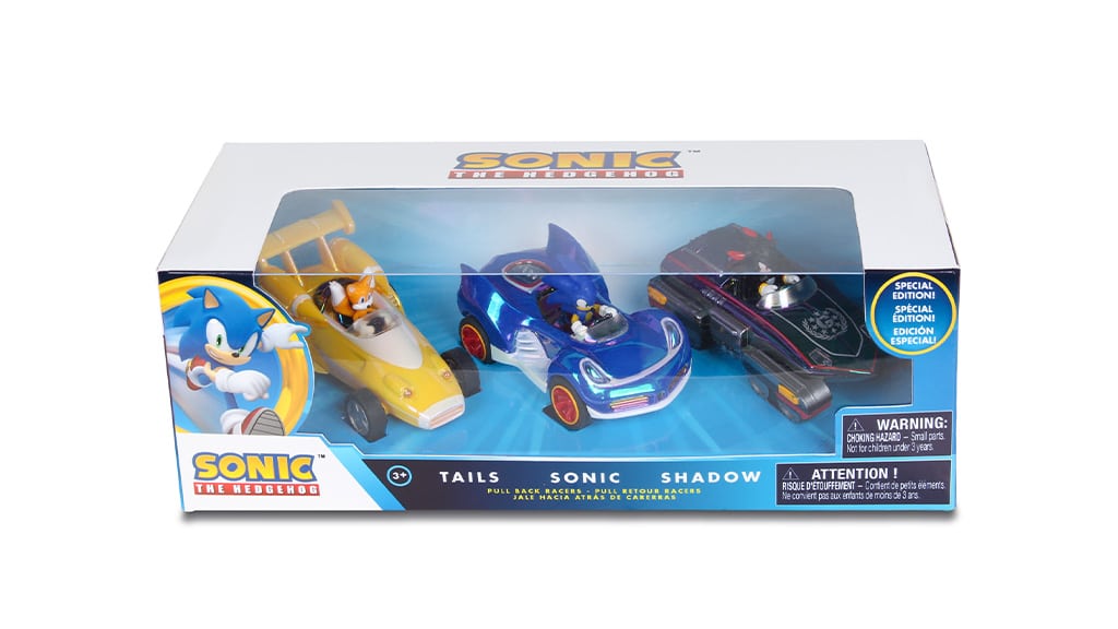 NKOK Sonic, Shadow és Tails 3 darabos hátrahúzós autó különleges kiadás
