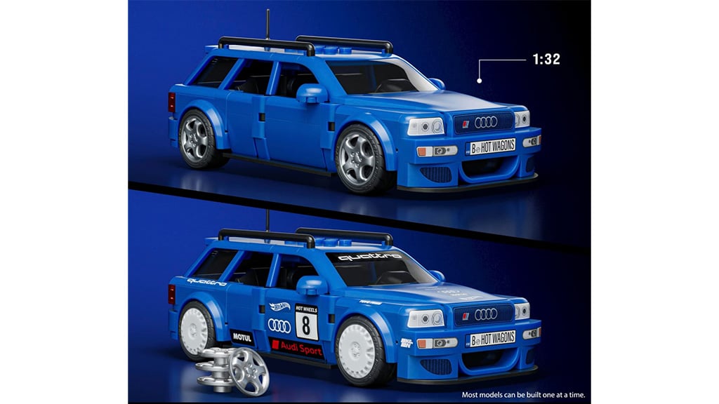 Pörgesd fel a játékot ezekkel a Mattel Brick Shop Audi szettekkel!