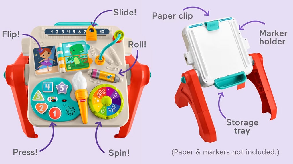 Fisher-Price Laugh &amp; Learn  4 az 1-ben Játékasztal és Rajztábla