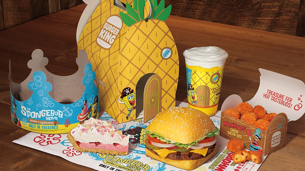 A Burger King új SpongyaBob menüje szórakoztató és friss.
