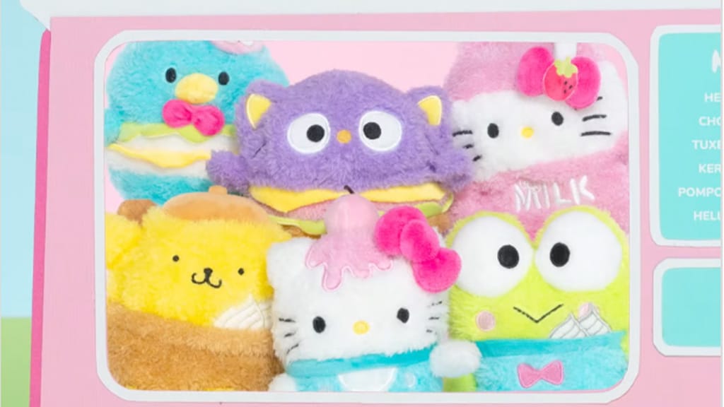 Jazwares Sanrio FoodTruckBumz Hello Kitty ihlette plüssfigurák