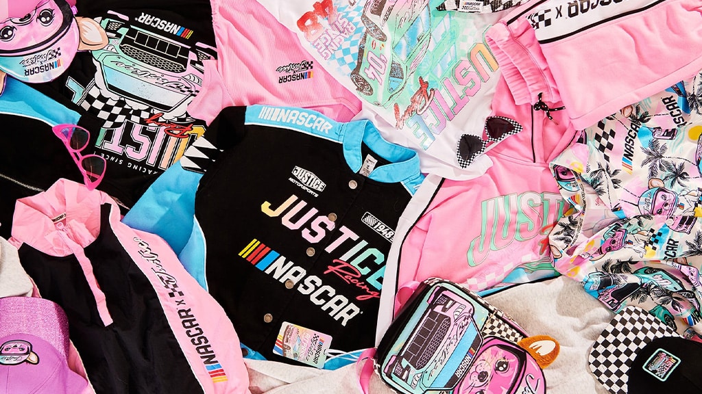 A Justice NASCAR kollekciója sebesen hozza el a divatot a tiniknek