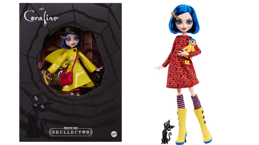 A Monster High Coraline Skullector baba gombként aranyos.