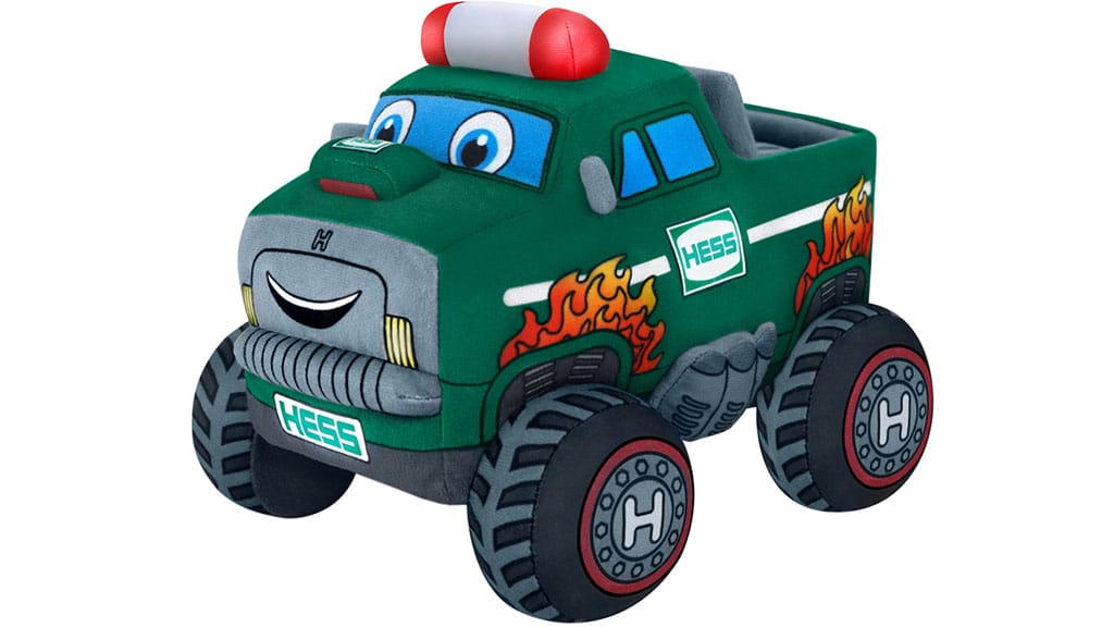 A Hess plüss játék teherautó új Monster Truckja még világít is