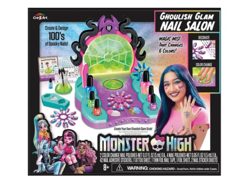 A Cra-Z-Art Ghoulish Glam Köröm Szalon szörnyen cuki