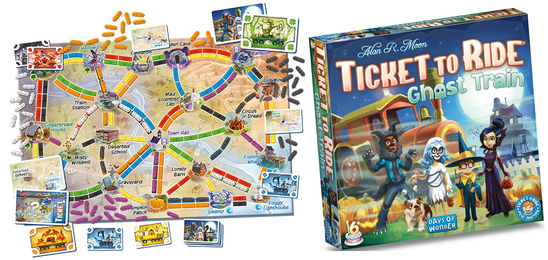 Asmodee bemutatja a Ticket to Ride: Ghost Train játékot