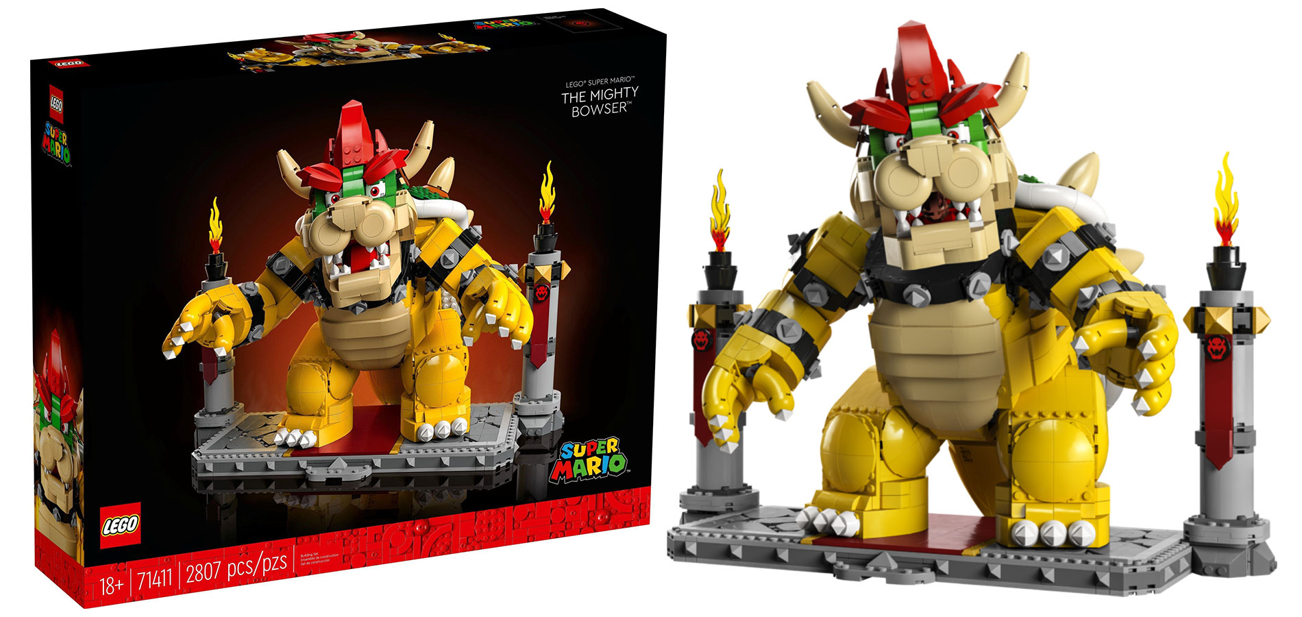 A LEGO bemutatta A hatalmas Bowser Super Mario készletet