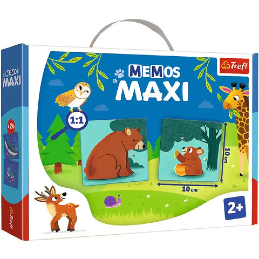 Állatok Maxi memória játék 24db-os - Trefl kép 1