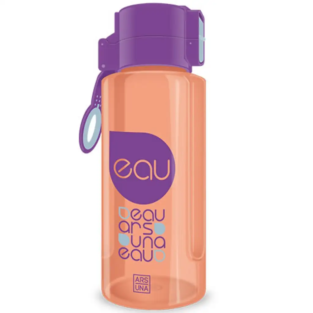 Ars Una: Lila és narancs BPA mentes kulacs 650ml kép 1