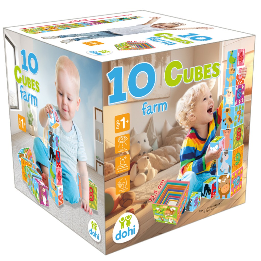 10 Cube Kockarakosgató játék - Farm kép 1