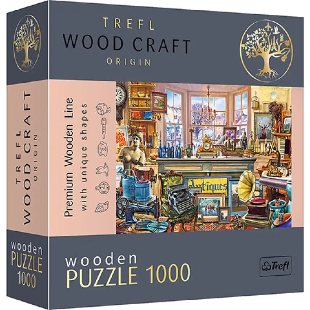 Wood Craft: Antikvárium 1000 db-os puzzle - Trefl kép 1