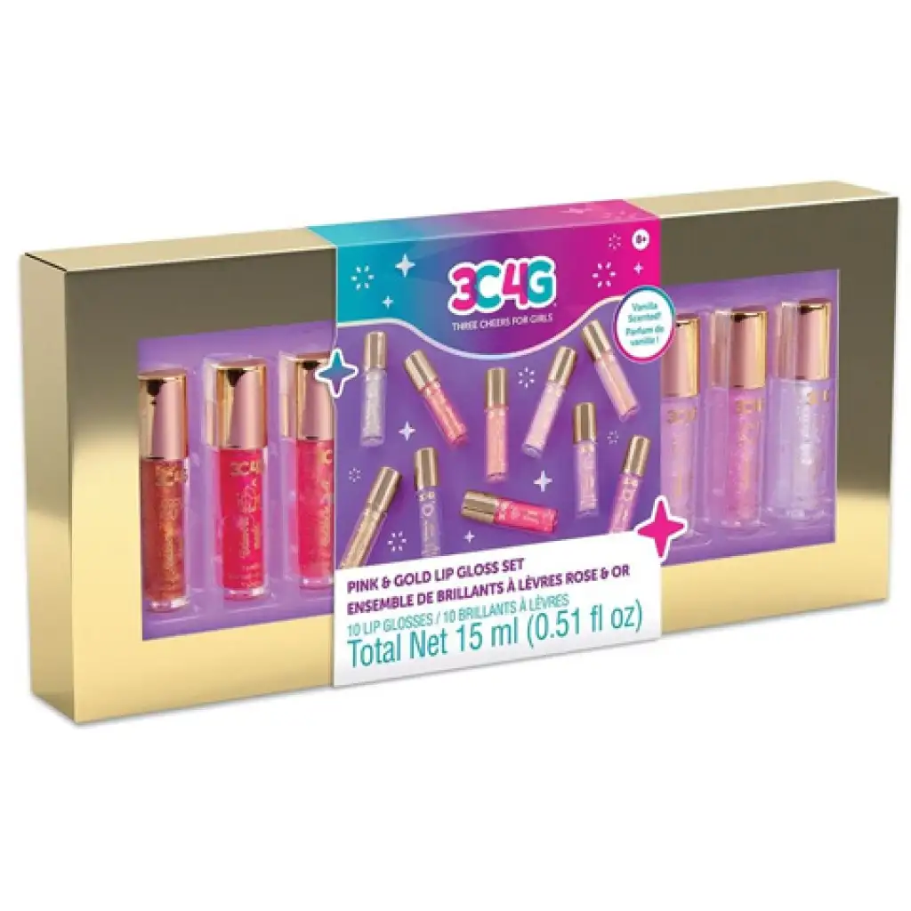 Make it Real: 3C4G pink és arany 10db-os szájfény szett kép 1