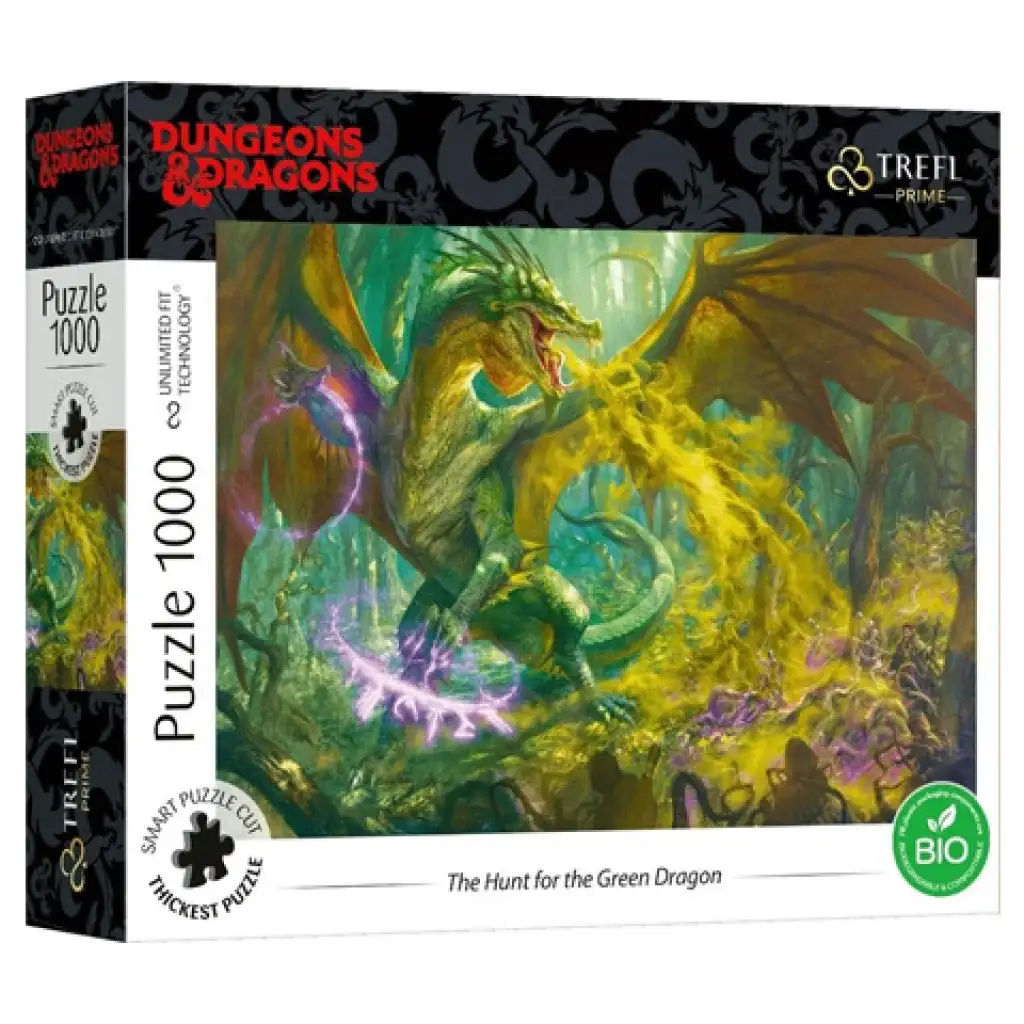 Dungeons&Dragons: A zöld sárkány vadászata 1000db-os puzzle - Trefl kép 1