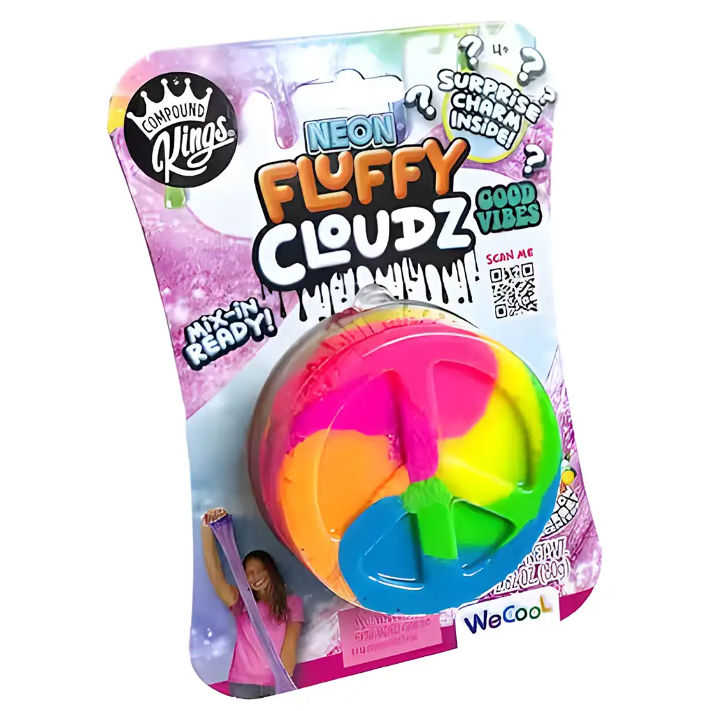 Compound Kings: Neon Fluffy Cloudz - Good vibes illatos slime meglepetéssel kép 1