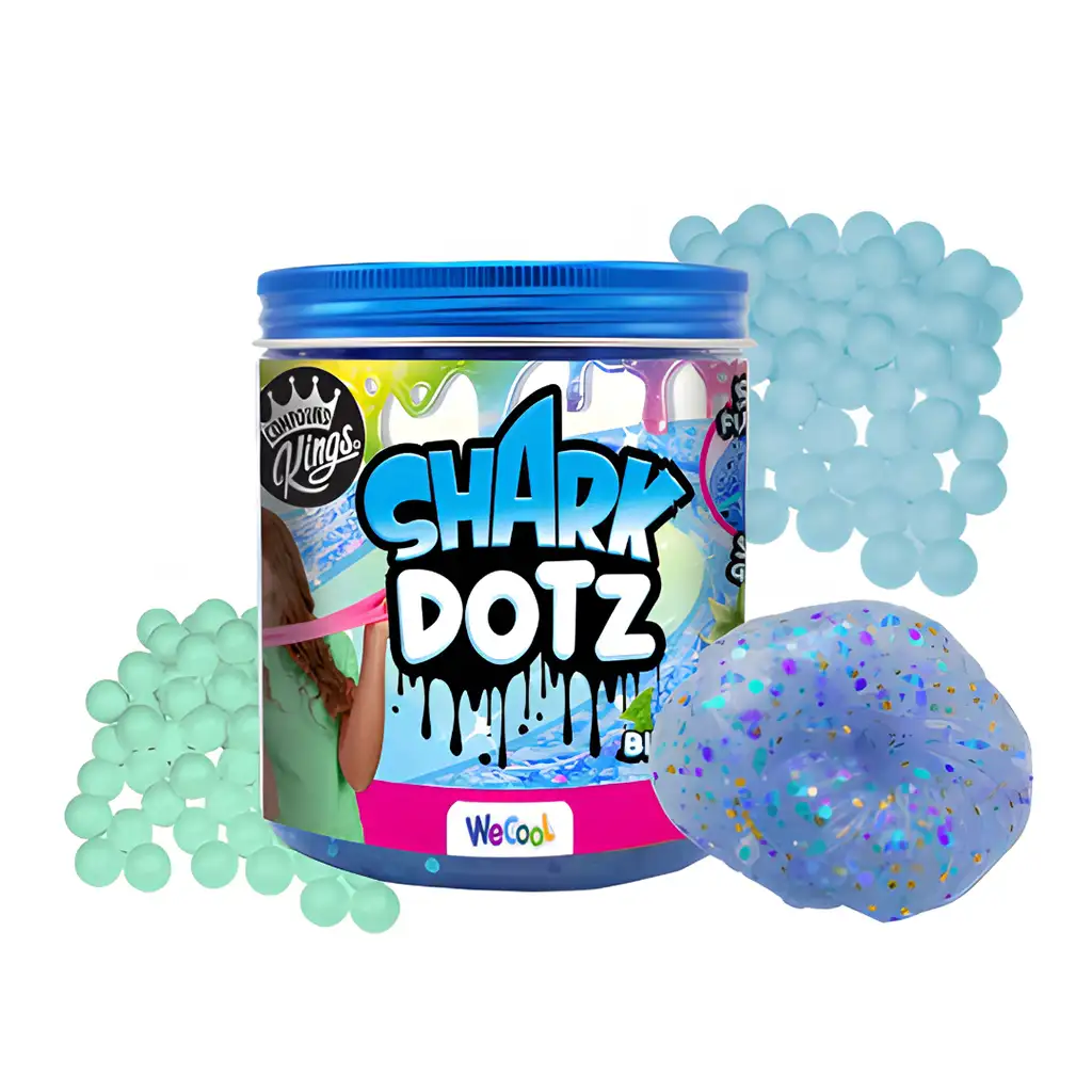 Compound Kings: Illatosított cápa slime habgolyókkal és glitterrel 217gr kép 1