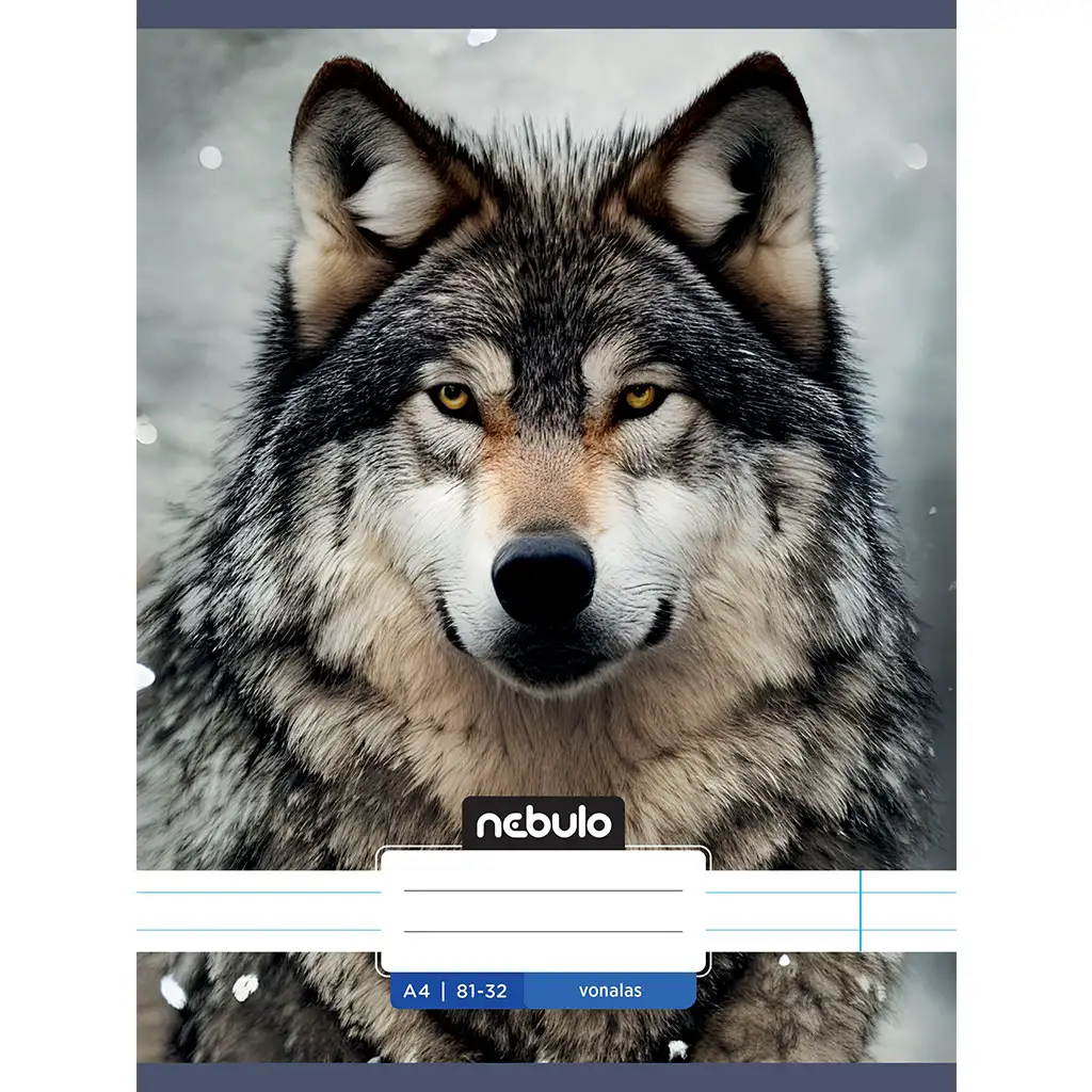 Nebulo: Farkas mintás vonalas füzet 81-32 A/4 kép 1