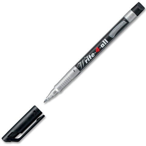 Stabilo: Write 4 all "F" fekete alkoholos filc 0,7mm kép 1