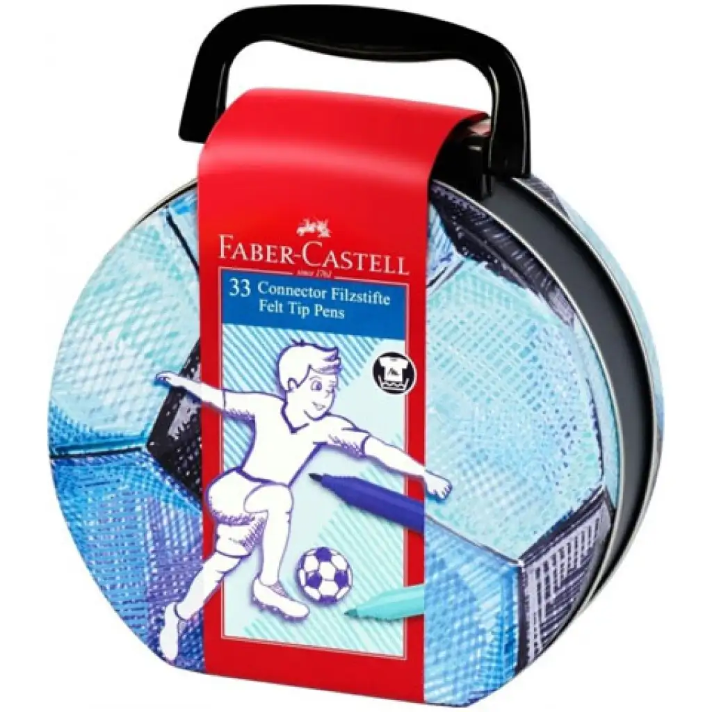 Faber Castell: Focis Connector filctoll készlet 33db-os fém dobozban kép 1