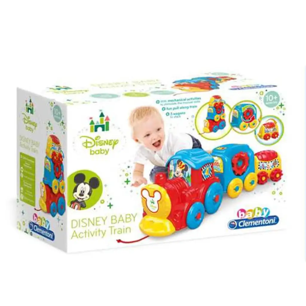 Disney Baby: Mickey vonat játékszett - Clementoni kép 1