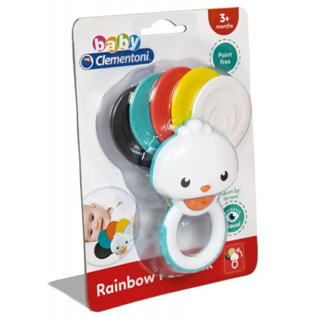 Baby szivárványos páva csörgő - Clementoni kép 1