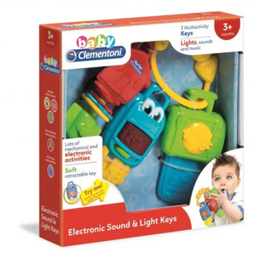 Baby kocsikulcs fénnyel és hanggal - Clementoni kép 1