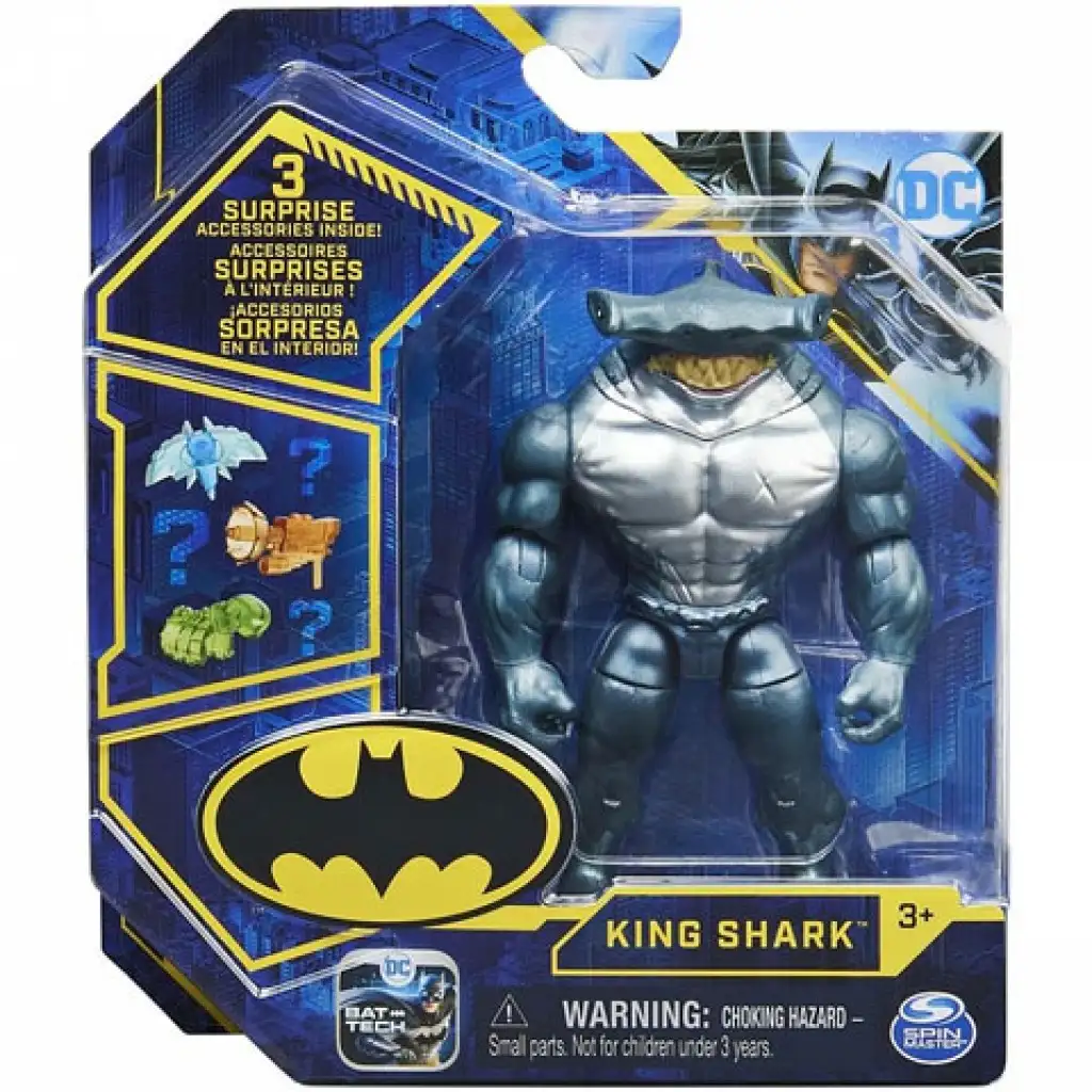DC Comics: King Shark 10cm figura meglepetés kiegészítőkkel - Spin Master kép 1