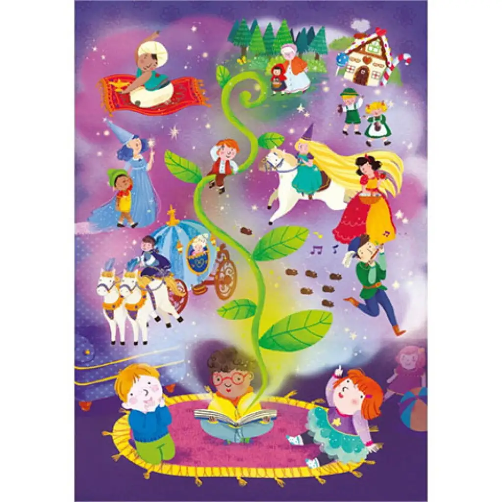 Mese idő Supercolor csillámos-puzzle 104db-os - Clementoni kép 2