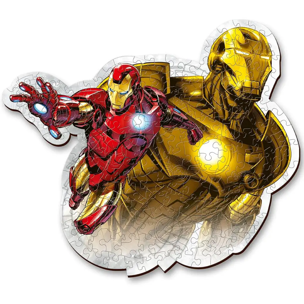 Wood Craft: Marvel Bosszúállók - Vasember 160 db-os prémium fa puzzle - Trefl kép 2