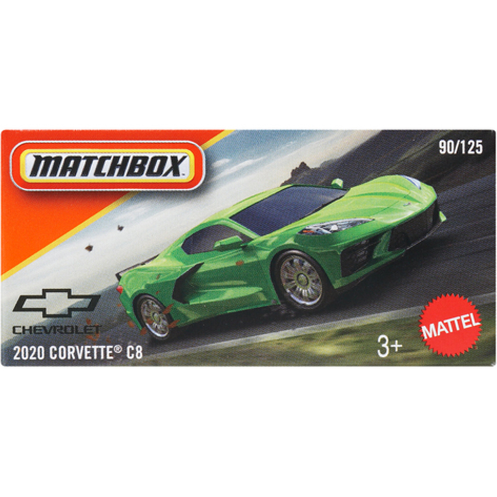 Matchbox: Papírdobozos 2020 Chevrolet Corvette C8 kisautó 1/64 - Mattel kép 1