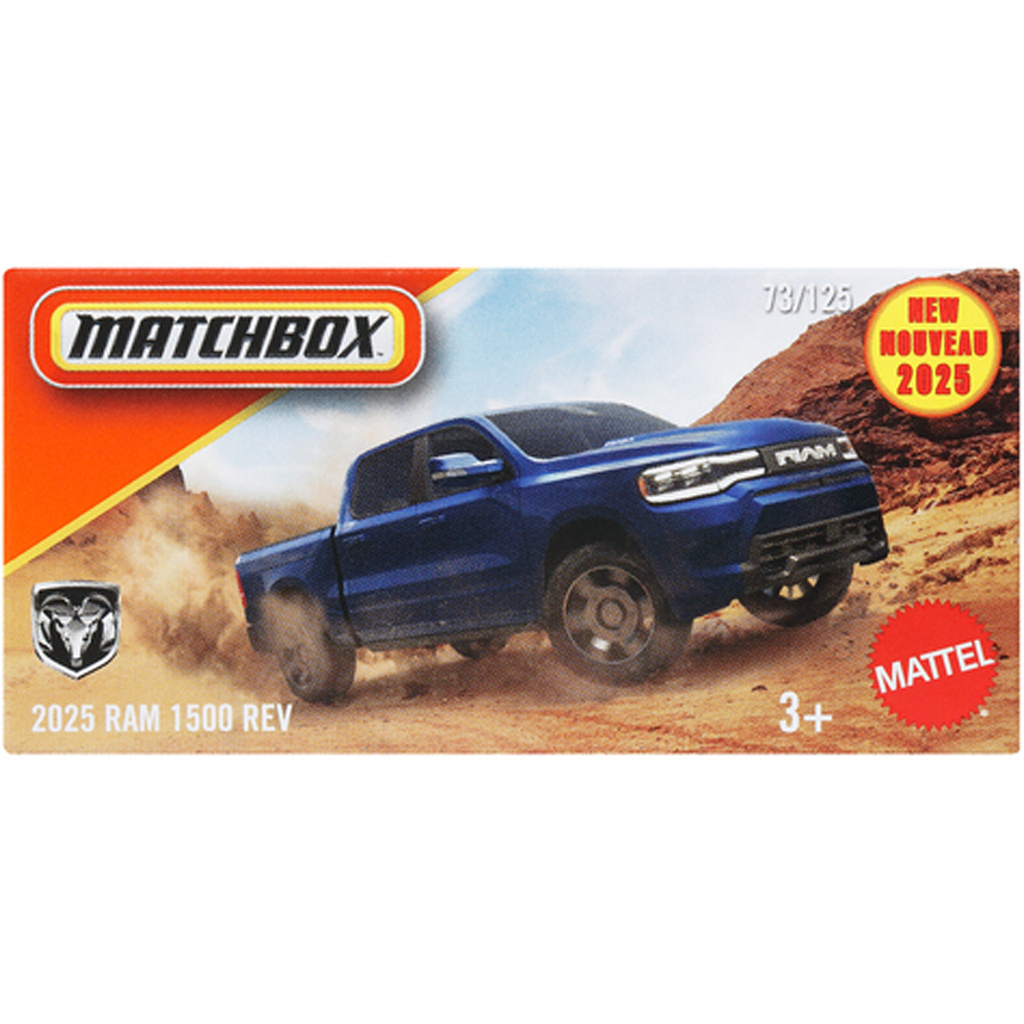 Matchbox: Papírdobozos 2025 Dodge RAM 1500 REV kisautó 1/64 - Mattel kép 1
