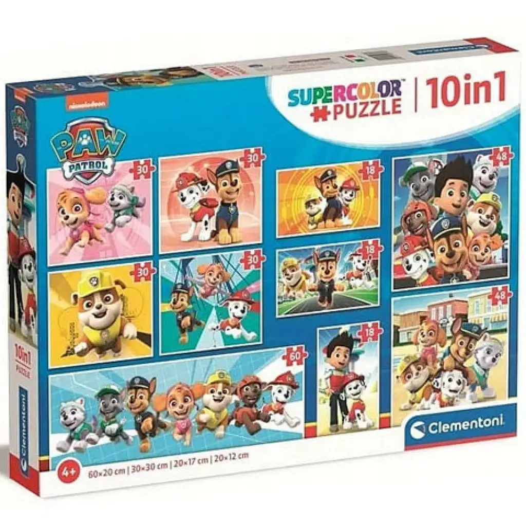 Mancs őrjárat Supercolor 10 az 1-ben puzzle - Clementoni kép 1