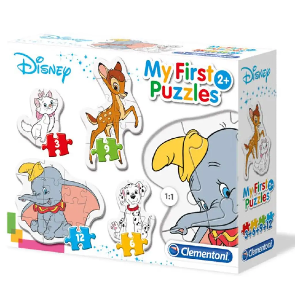 Disney állatok 4 az 1-ben puzzle szett - Clementoni kép 1