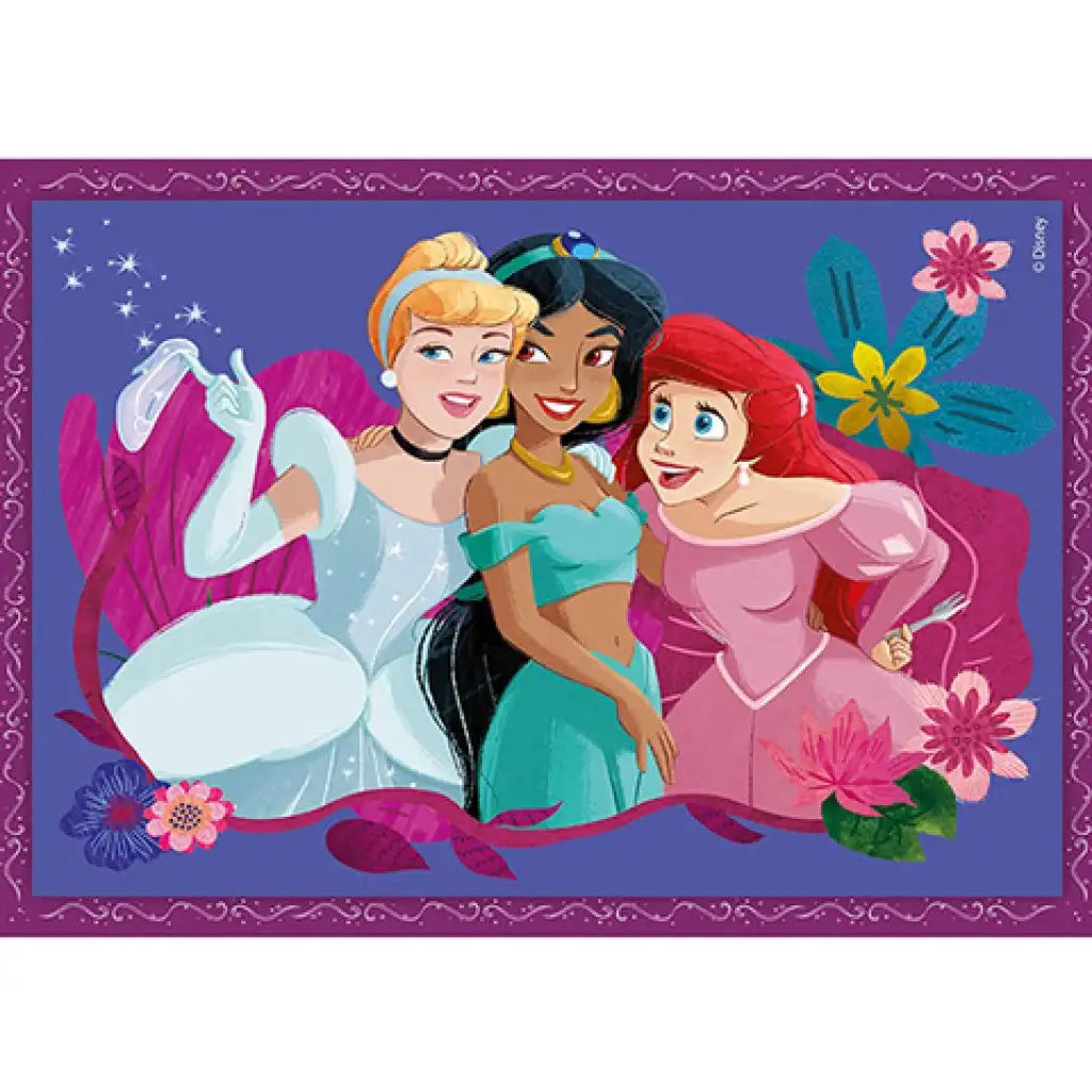 Disney hercegnők 4 az 1-ben puzzle - Clementoni kép 5
