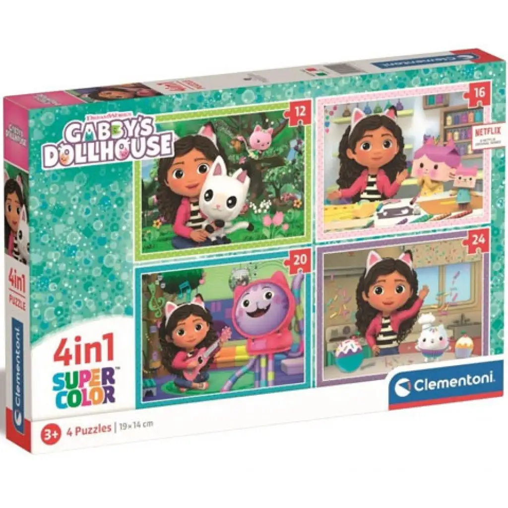 Gabi babaháza Supercolor 4 az 1-ben puzzle - Clementoni kép 1