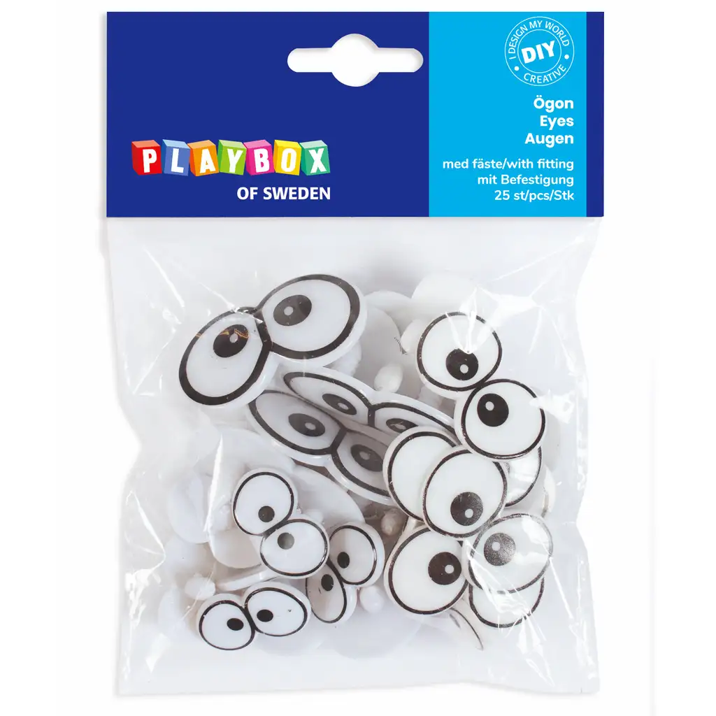 PlayBox: Műanyag mókás szempár 25 db-os szett kép 1