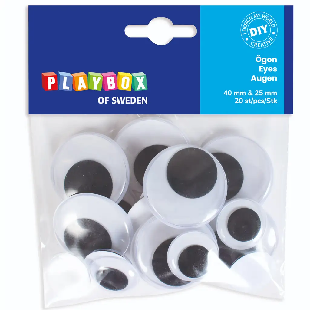 PlayBox: Mozgó szemek kétféle méretben 20 db-os szett kép 1