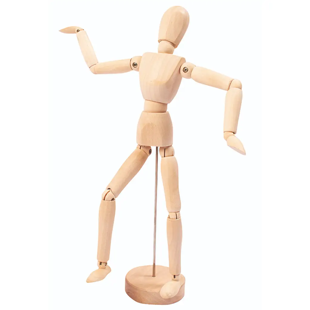 PlayBox: Fa művész figura állványon 30cm kép 1