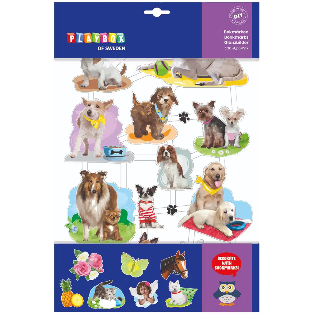 PlayBox: Vegyes kreatív matrica szett 130 db matricával kép 1
